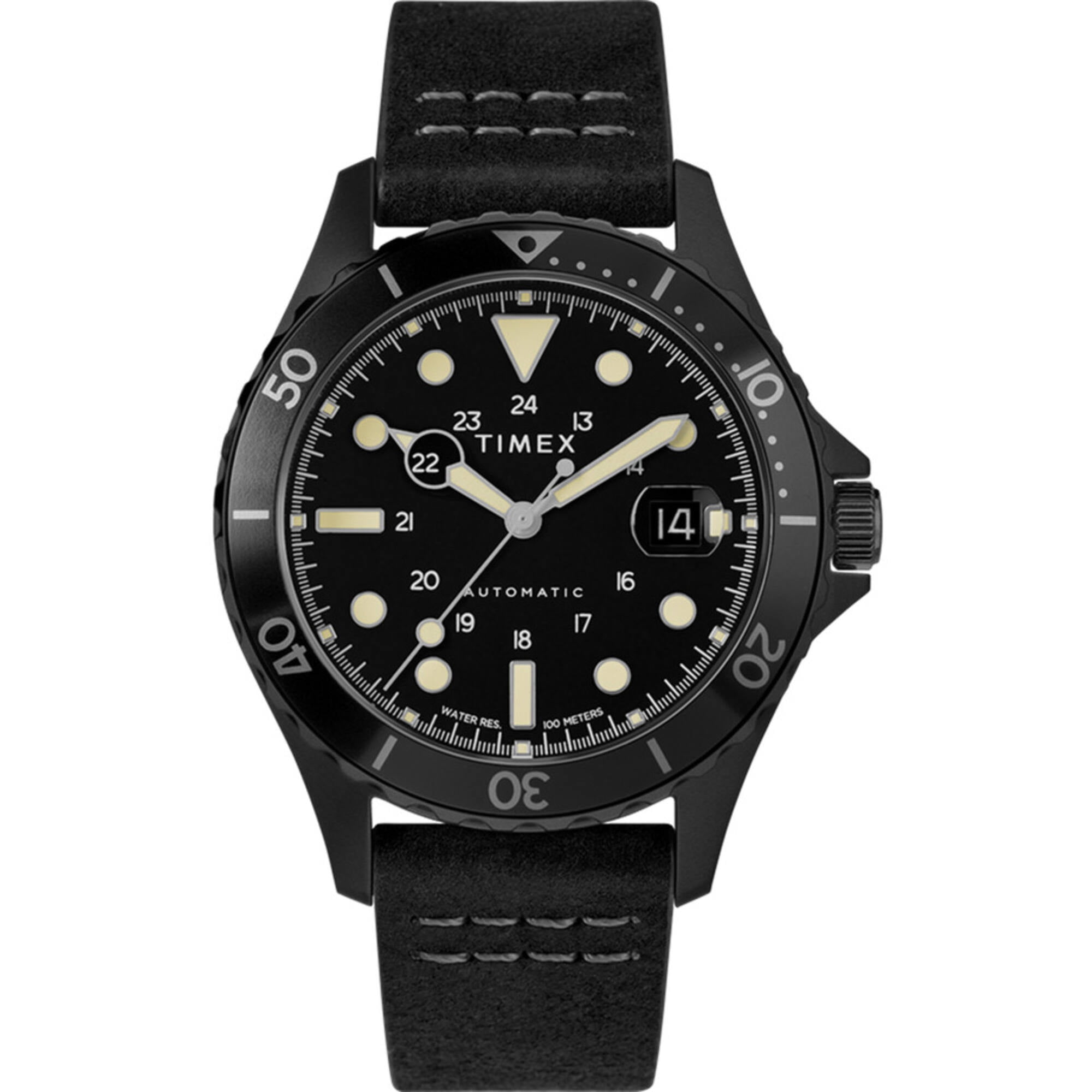Free Shipping! Timex TW2U10000 Men's Navi XL Black Dial