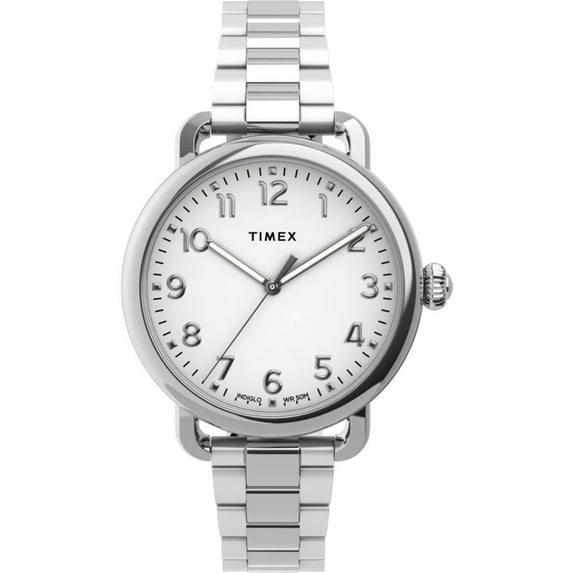 Timex TW2U13700VQ Women's Standard Silver Dial Bracelet Watch