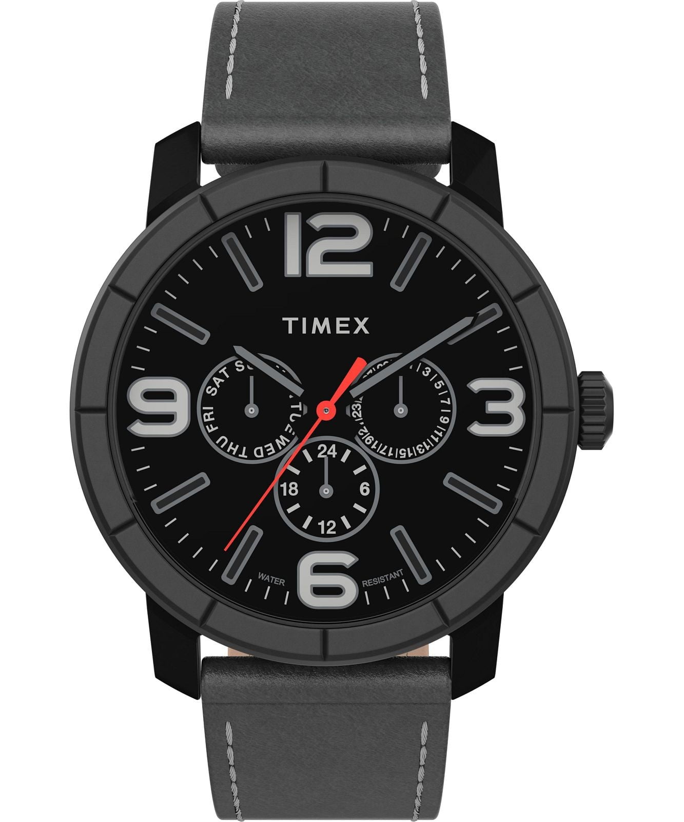 Timex TW2U15200 Men's Multifunction Analog Black Steel Watch Grey