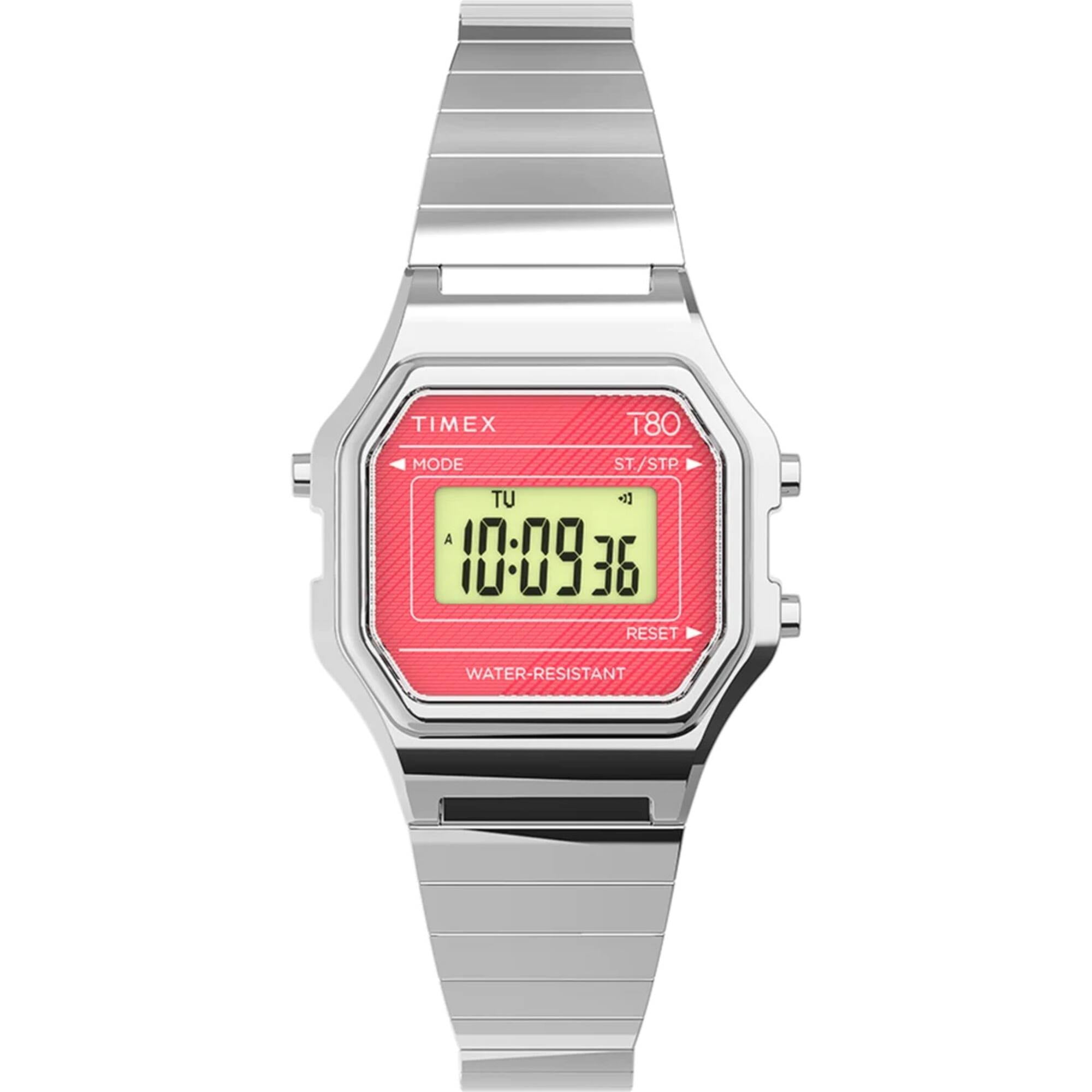 Timex red led clearance watch