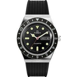 2024年激安 Quartz Q Men's TW2V38200 Timex Black GMT Strap Rubber Dial トリートメント
