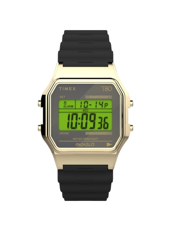 TW2V41000 Women's T80 Black Resin Strap Digital Dial Watch