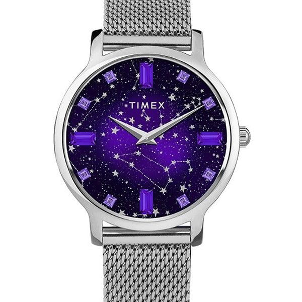 Timex TW2V52000 Women's Transcend Celestial Purple Dial Watch