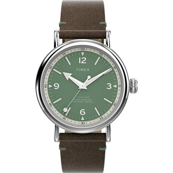 Timex TW2V71200 Men's Standard White and Green Dial Strap Watch