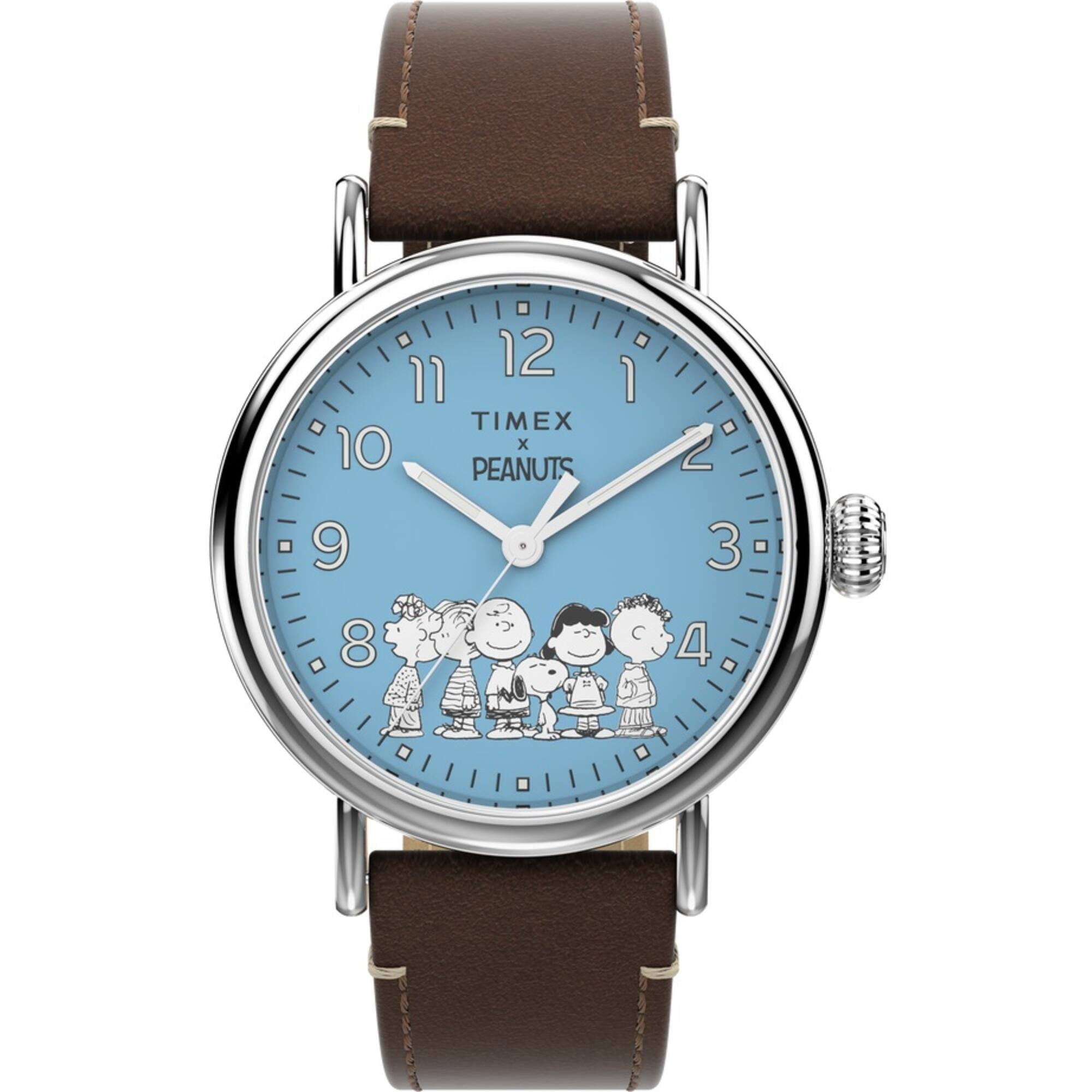 レア✨TIMEX x PEANUTS コラボデジタル腕時計 Timex Peanuts Waterbury Standard Blue/Brown Mens Watch - Walmart.com