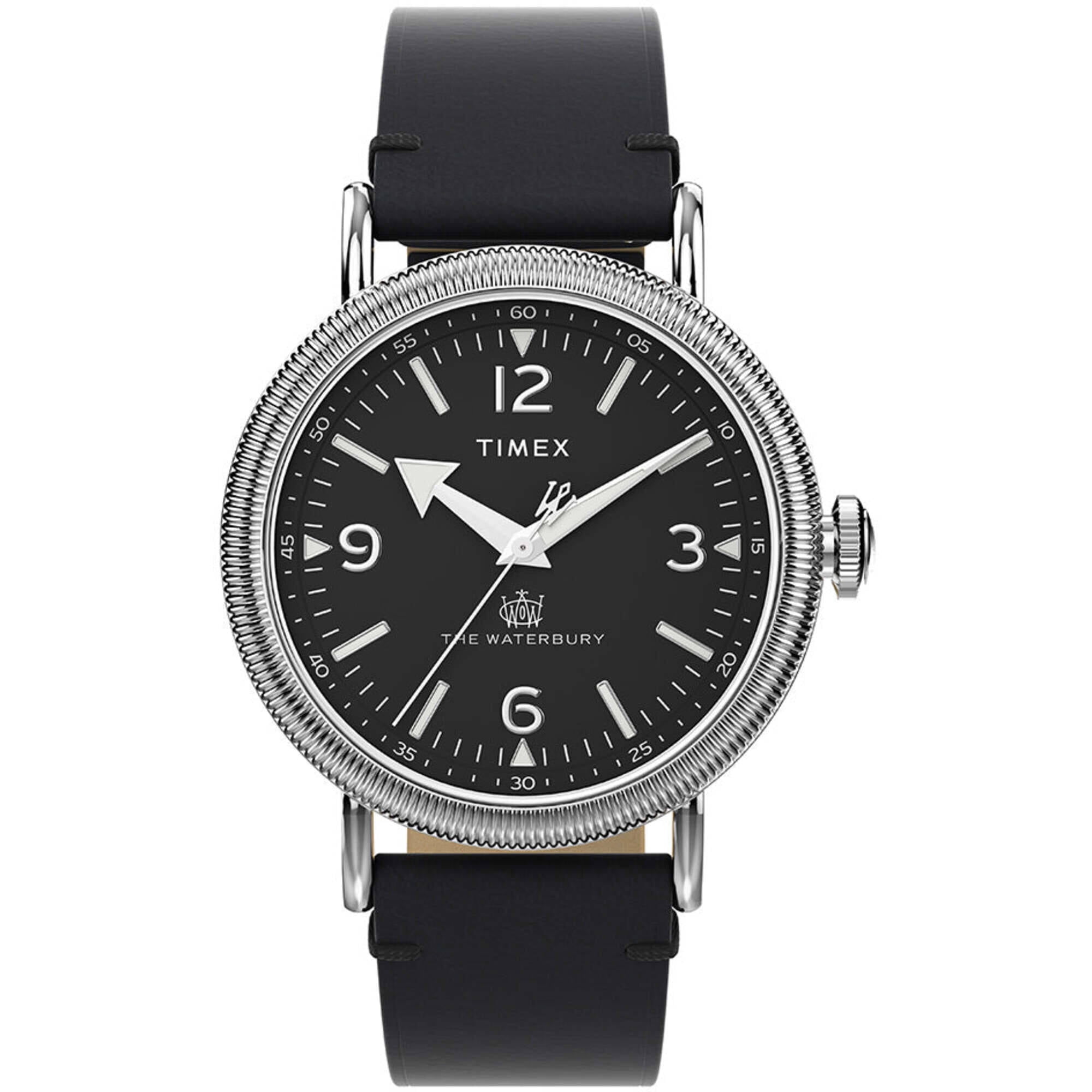 Timex TW2W20200 Men's The Waterbury Quartz Black Dial Strap Watch