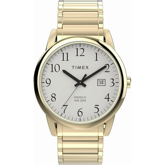 Timex Oversized Easy Reader Gold-Tone Expansion Mens Watch
