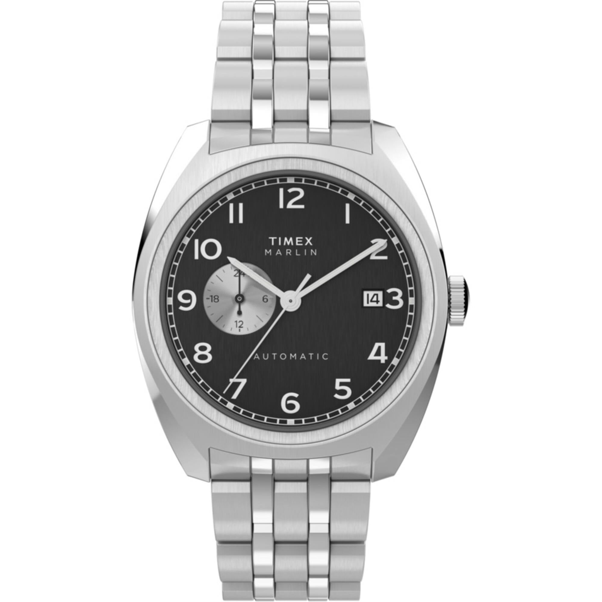 Timex, Men's Marlin Automatic Watch, TW2W58800, Black Dial