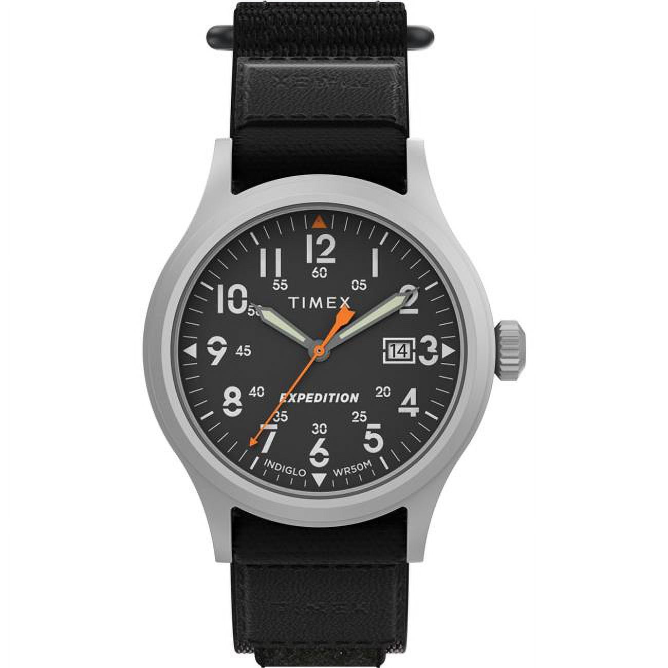 Timex TW4B296009J 40 mm Mens Expedition Scout Watch - Black Timex TW4B296009J 40 mm Mens Expedition Scout Watch - Black