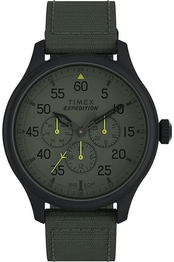 TW4B31000 Men's Expedition Field 43mm Watch - Brown Strap Black Dial Gunmetal Case