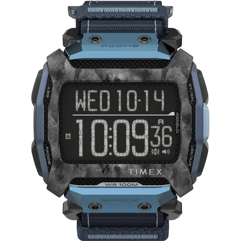 Timex TW5M28700 Men s Command Shock Canvas Strap Digital Watch