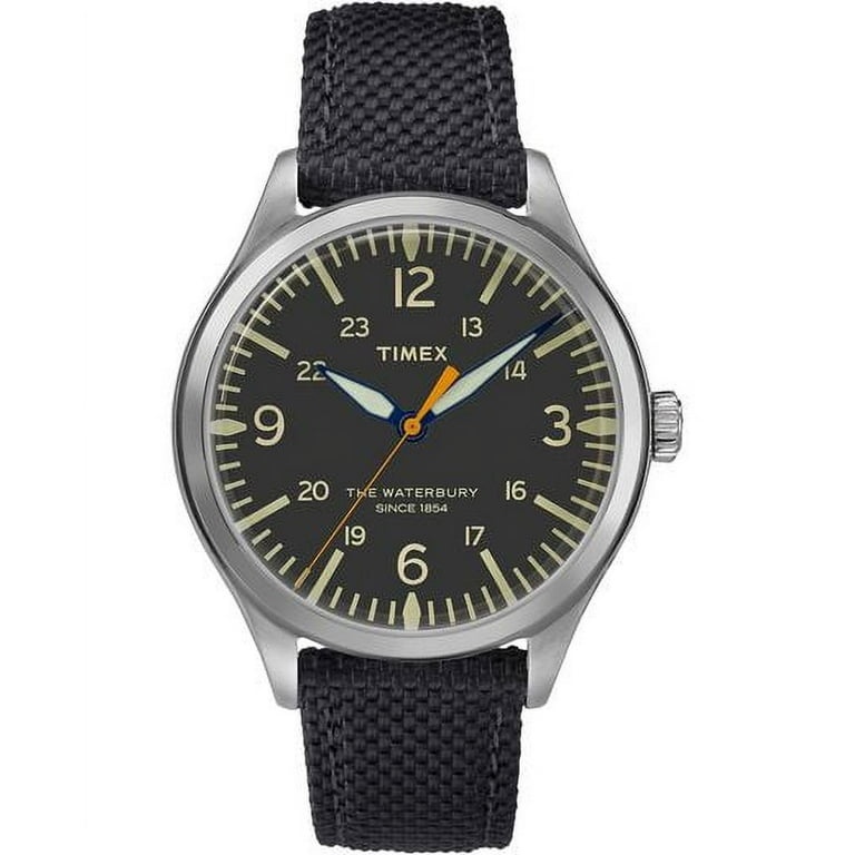 時計 TIMEX WaterBury automatic TW2V24800 Timex Waterbury Automatic Black Dial Men's Watch TW2V24800ZV