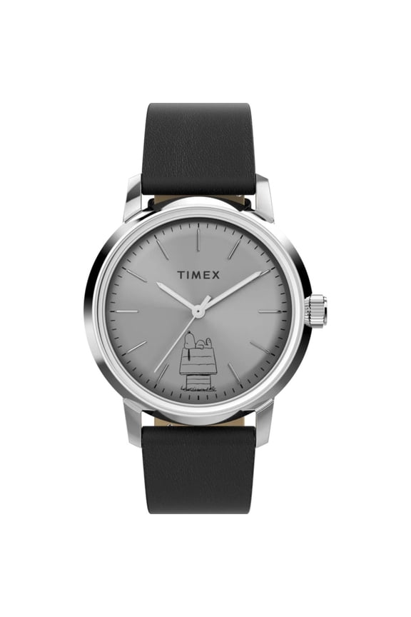 Tw2Y10000 Men's Marlin Peanuts Automatic Black Strap Watch