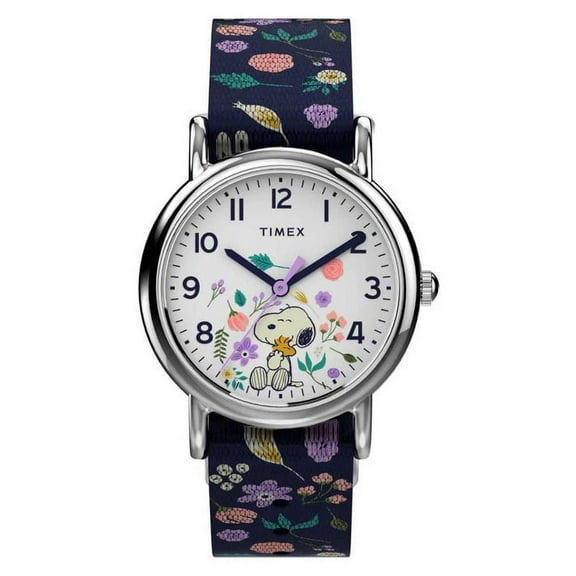 Timex Tw2v45900 Weekender X Peanuts Snoopy Floral Watch