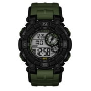 Timex UFC Mens Redemption 50mm Watch - Green Strap Digital Dial Black Case