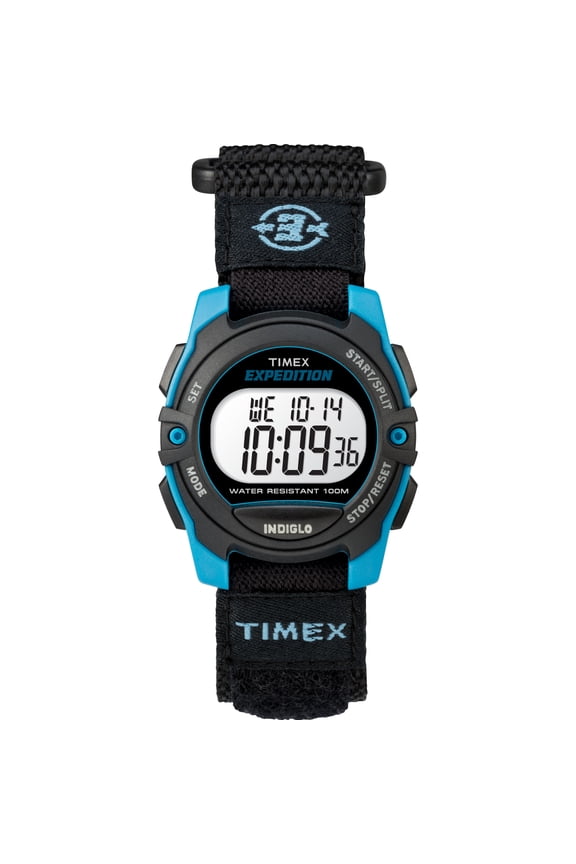 Unisex Expedition Digital CAT 33mm Watch – Blue & Black Case with Black Fast Wrap Strap