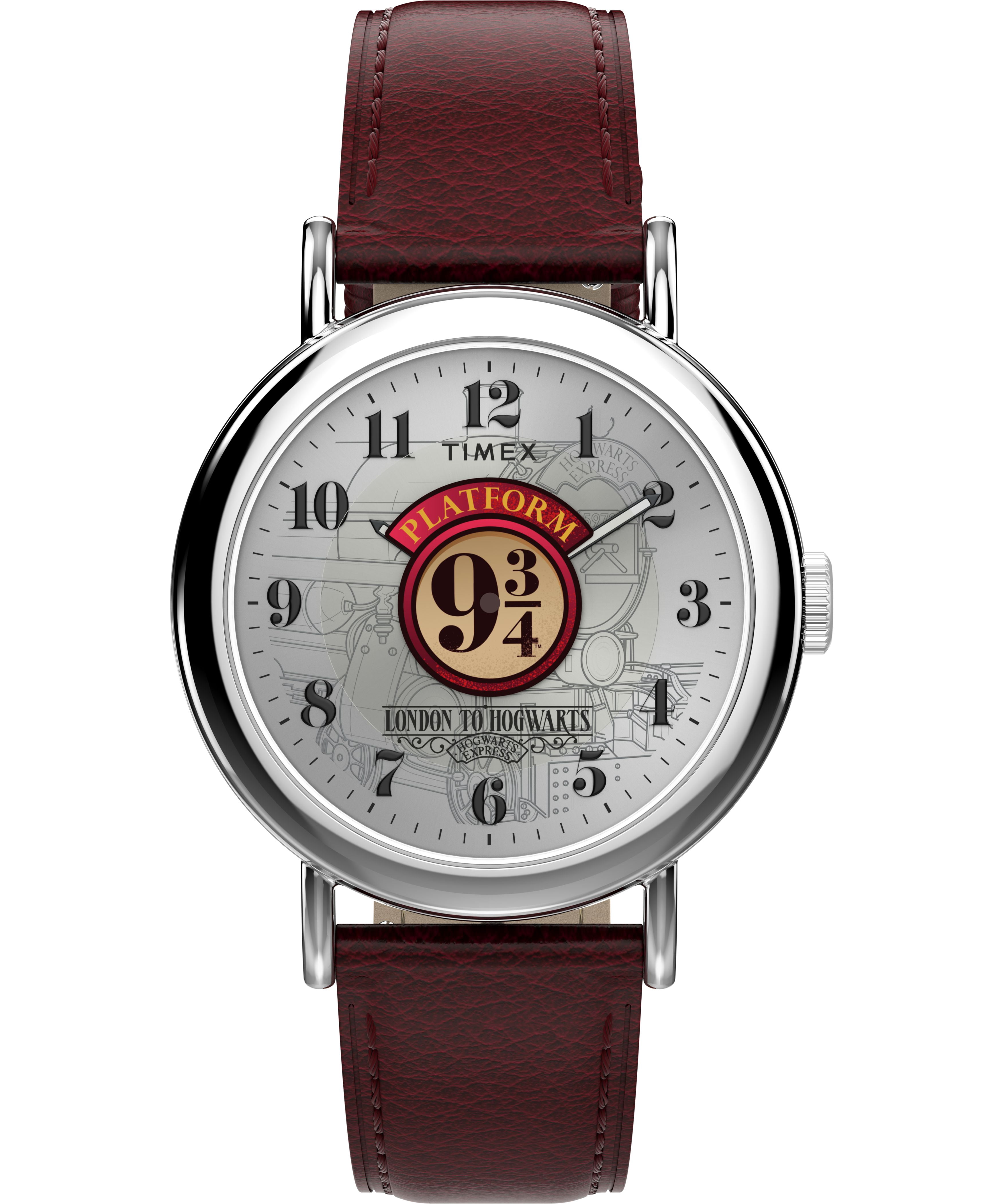 Timex Unisex Harry Potter x Weekender Platform 9 3/4 37mm Watch - Red Two- Piece Quick Release Silver-Tone Dial Silver-Tone Case