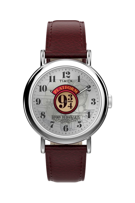 Unisex Harry Potter x Weekender Platform 9 3/4 37mm Watch - Red Two- Piece Quick Release Silver-Tone Dial Silver-Tone Case