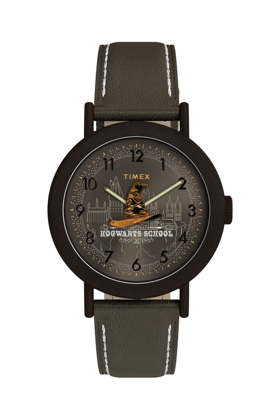 Unisex Harry Potter x Weekender Sorting Hat 37mm Watch - Green Two- Piece Quick Release Green Dial Bronze-Tone Case