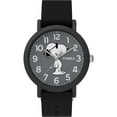 thumbnail image 1 of Timex Unisex Weekender 34mm Peanuts Snoopy Black Fabric Slip-Thru Watch, 1 of 4