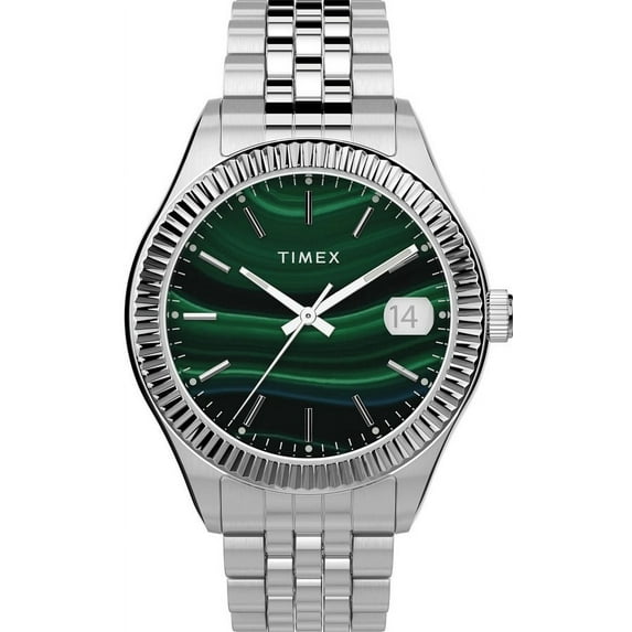 Timex Waterbury SST Green/Silver Ladies Watch TW2T87200