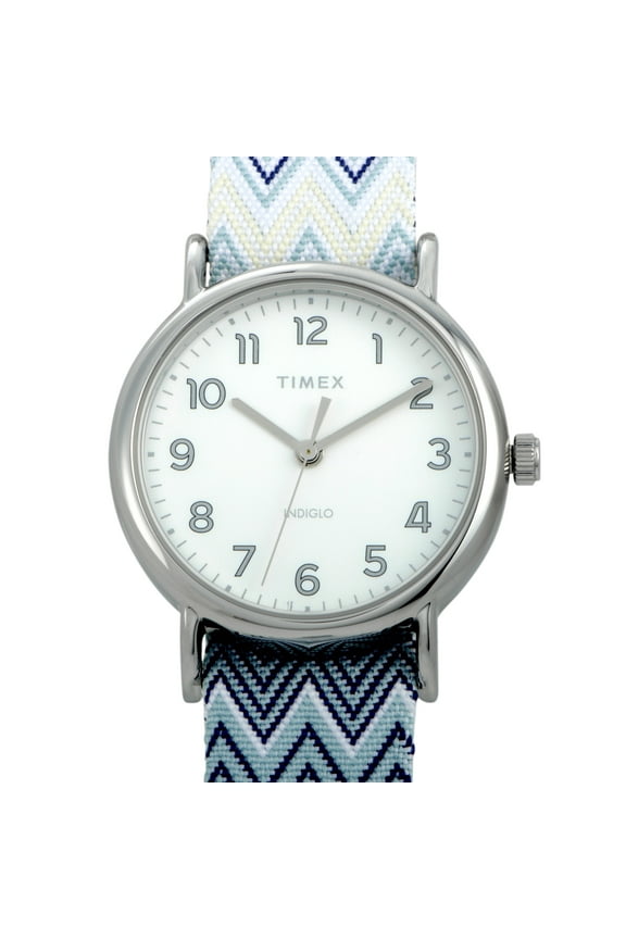 Weekender Blue Chevron 38 mm Watch TW2R59200