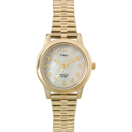 Timex Women's 25mm Elevated Stainless Steel Wristwatch, Gold & Silver, (T2M827)