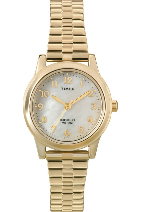 Women's 25mm Elevated Stainless Steel Wristwatch, Gold & Silver, (T2M827)
