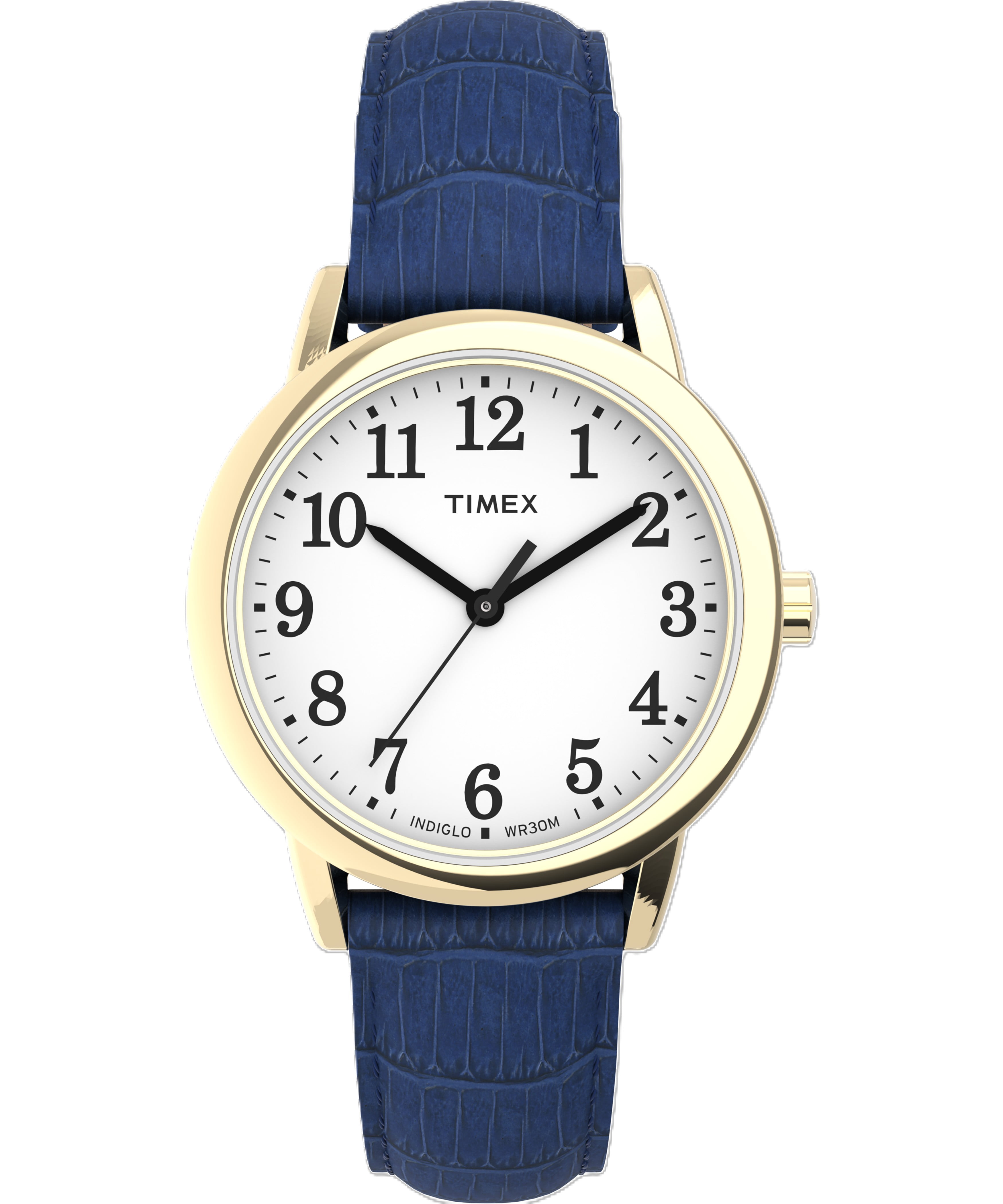 Timex Women's Analog Blue Resin Strap Wristwatch, Blue