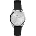 thumbnail image 1 of Timex Women's Briarwood 28mm Black/Silver Leather Strap Watch, 1 of 4