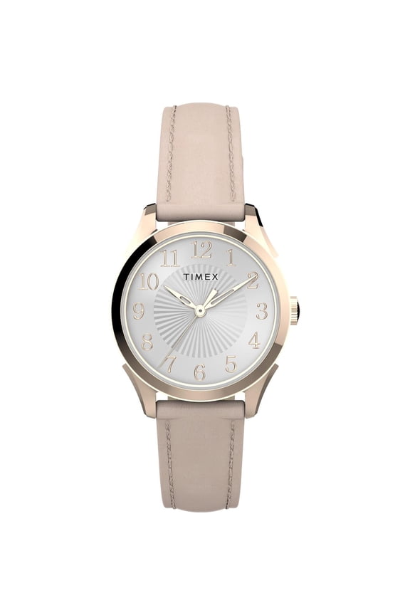 Women's Briarwood Pink/Rose Gold 28mm Dress Watch, Leather Strap