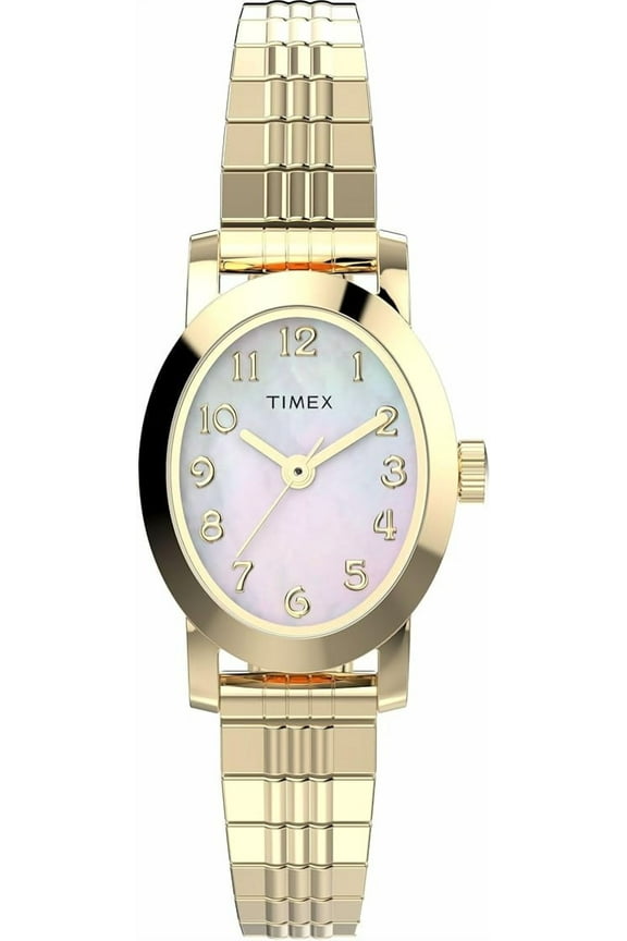 Women's Cavatina 18mm Watch - Gold-Tone Expansion Band Mother of Pearl Dial Gold-Tone Case