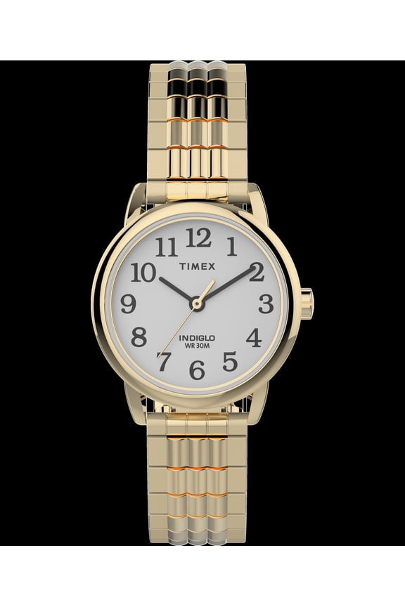 Women's Easy Reader 25mm Perfect Fit Watch Gold-Tone Case White Dial with Two-Tone Expansion Band