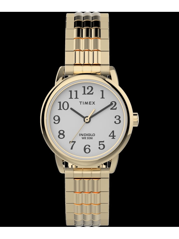 Women's Easy Reader 25mm Perfect Fit Watch Gold-Tone Case White Dial with Two-Tone Expansion Band
