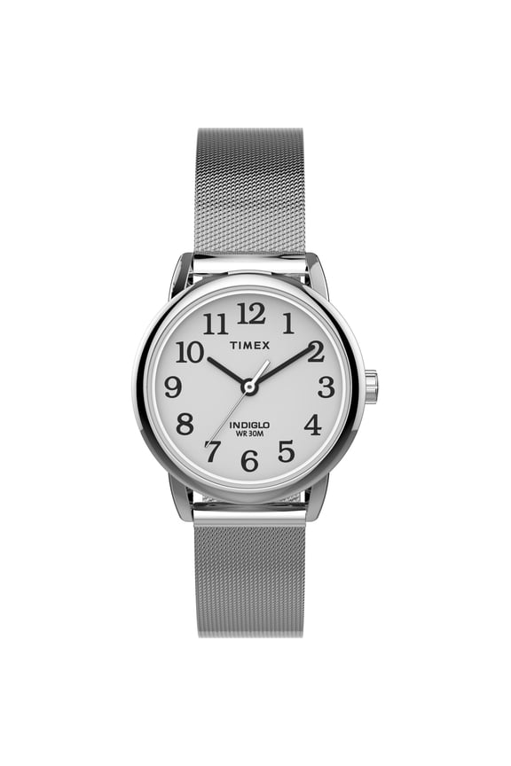Women's Easy Reader 25mm Watch Silver-Tone Case White Dial with Silver-Tone Stainless Steel Mech Bracelet