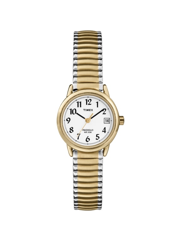 Women's Easy Reader 25mm Watch Two-Tone Case White Dial with Expansion Band