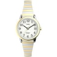 thumbnail image 1 of Timex Women's Easy Reader 25mm Watch – Two-Tone Case White Dial with Tapered Expansion Band, 1 of 7