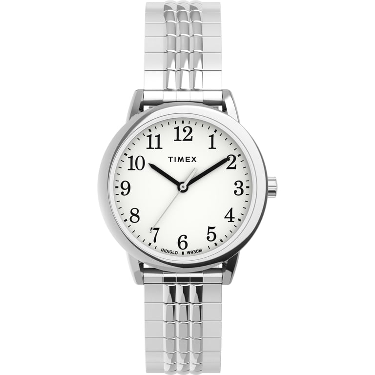 Women\'s Easy Reader Watch Color: Silver-Tone/Silver-Tone/White/C/30mm Timex Women main image 4