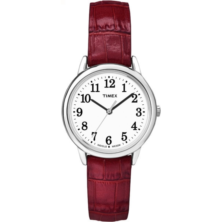 Timex women’s Silver Case White Dial Watch with Brown Leather Strap s-l400.jpg main image 3
