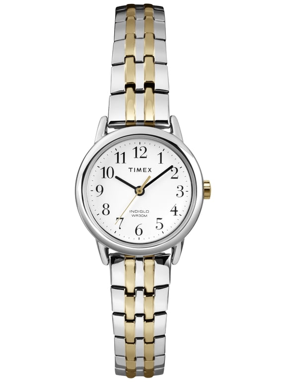 Women's Easy Reader Dress Watch, Two-Tone Stainless Steel Expansion Band