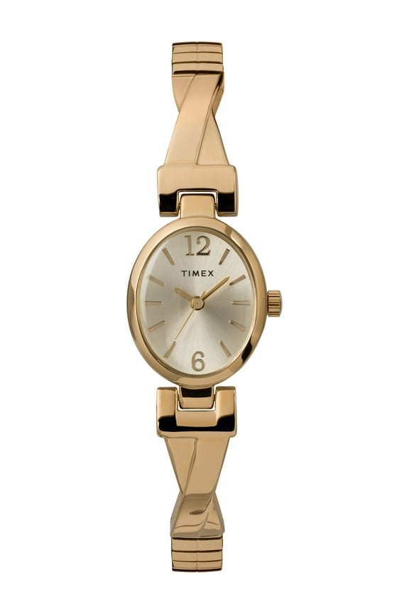 Women's Fashion Stretch Bangle 21mm Gold-Tone Watch, Expansion Band
