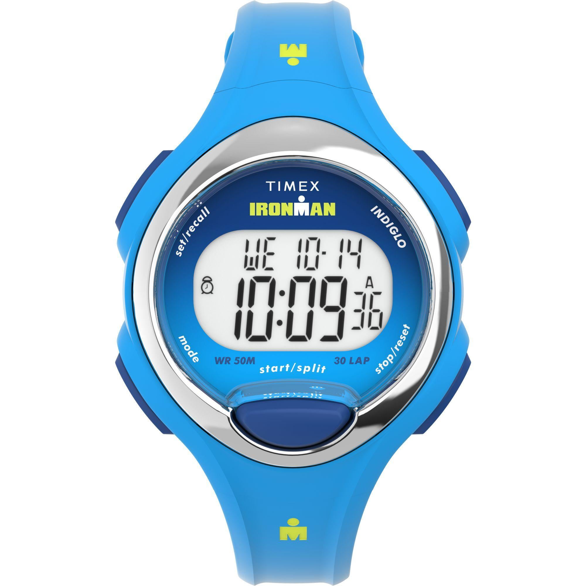 Timex Ironman Essential Urban 38mm Blue Green Silicone Sport Watch New Timex Ironman Essential Urban 38mm Black/Blue Watch  main image 3