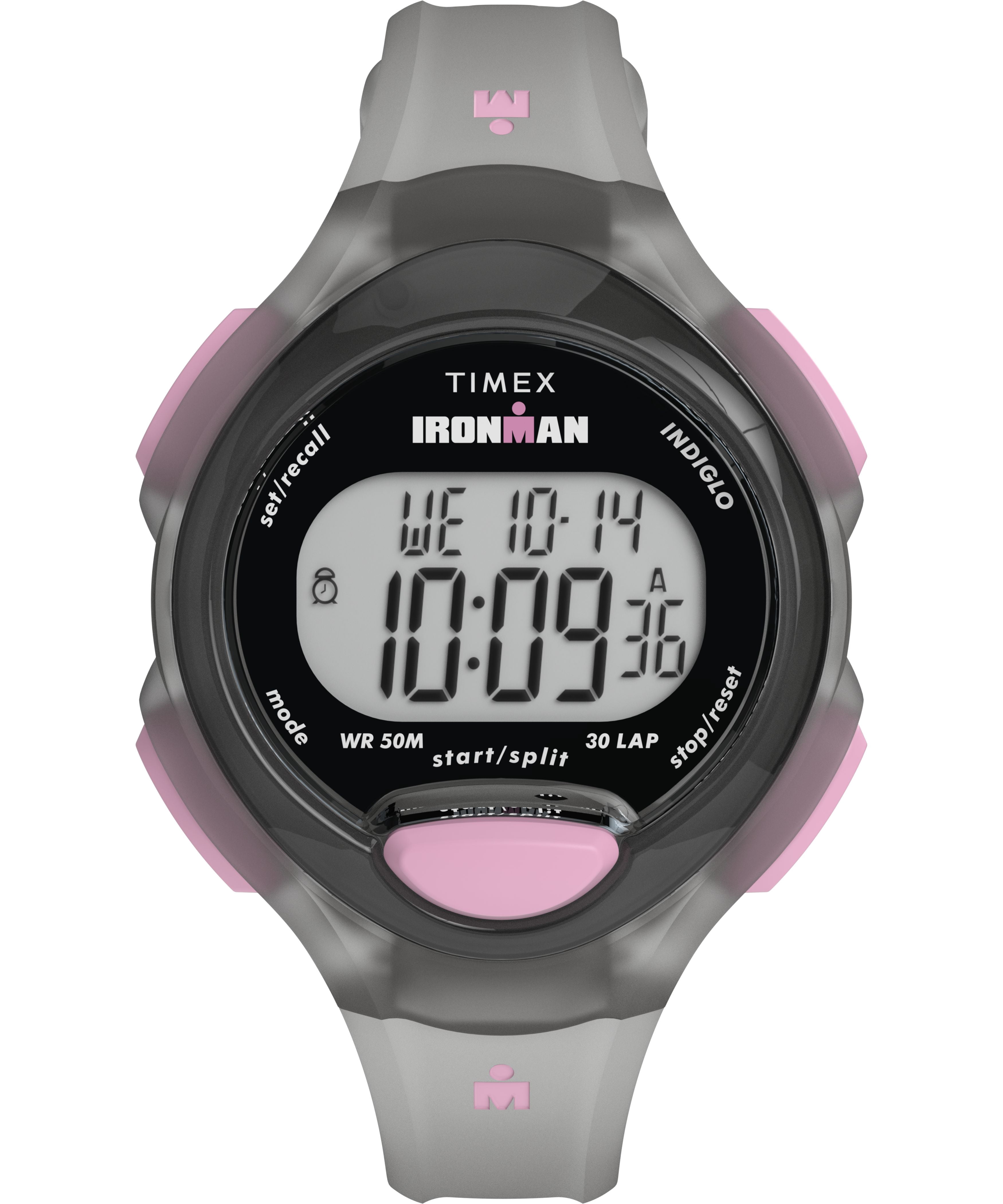 Timex Women's Ironman Essential 34mm Watch - Black Strap Digital Dial Black Case
