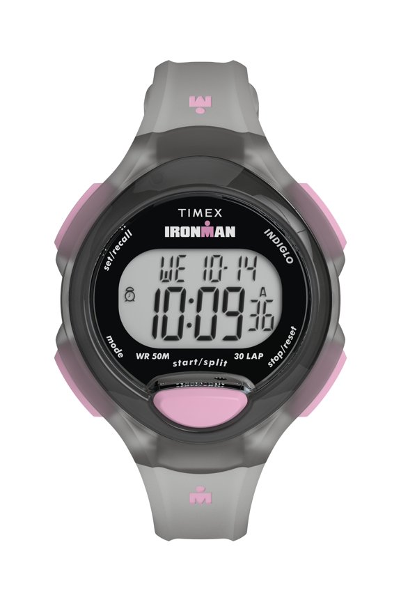 Women's Ironman Essential 34mm Watch - Black Strap Digital Dial Black Case