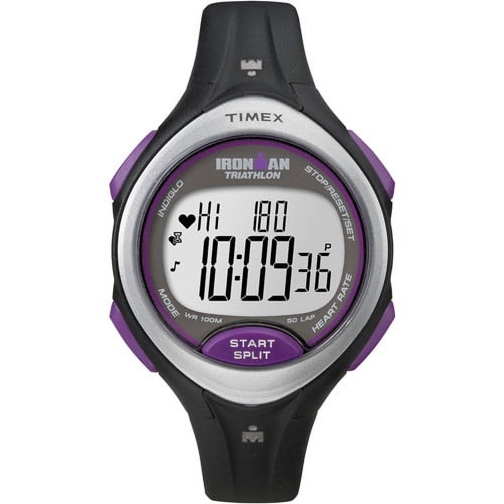 Timex Women's Ironman Road Trainer Digital Heart Rate Monitor Watch, Resin Strap + Chest Strap Sensor - image 1 of 2