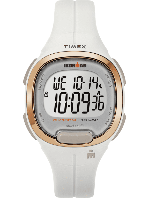 Women's Ironman Transit Resin White/Rose Gold Strap Watch