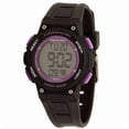 thumbnail image 1 of Timex Women's Marathon TW 5K847 Indiglo Black/Purple Digital Sport Watch, 1 of 2