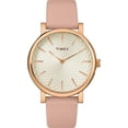thumbnail image 1 of Timex Women's Metropolitan 34mm Blush/Rose Gold Leather Strap Watch, 1 of 3