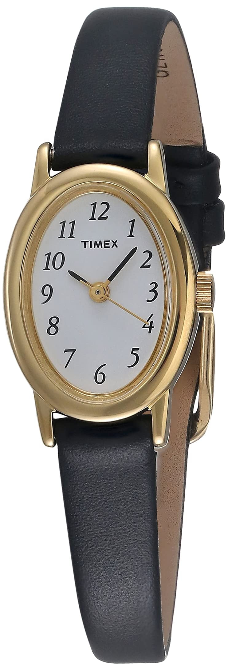 Timex Women's T21912 Cavatina Black Leather Strap Watch - Walmart.com