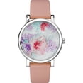 thumbnail image 1 of Timex Women's TW2R84300 Crystal Bloom Pink/White Floral Leather Strap Watch, 1 of 5